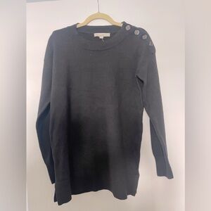 Loft Women’s Tunic Sweater - Shoulder Button Detail